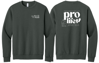 St. Mary & St. Michael Ohio March for Life Basic Crewneck Sweatshirt