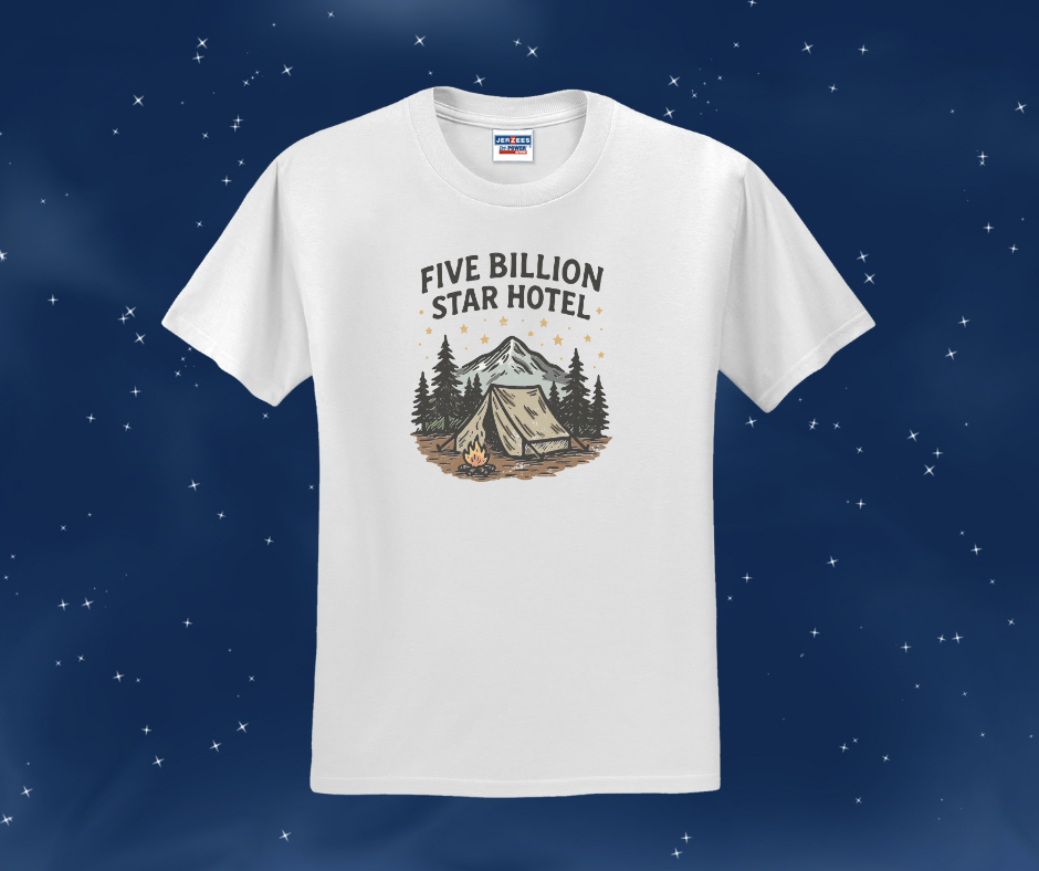 Five Billion Star Hotel Shirt, Camping Shirt, Nature Shirt, Tent Camping Shirt (29M)