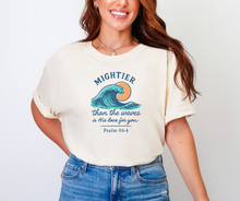 Mightier Than The Waves is His Love For You Shirt, Christian Shirt, Summer Shirt, Women's Shirt (1717)