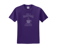 I'm a Nightmare Before Coffee Shirt, Coffee Shirt, Halloween Shirt (29M)