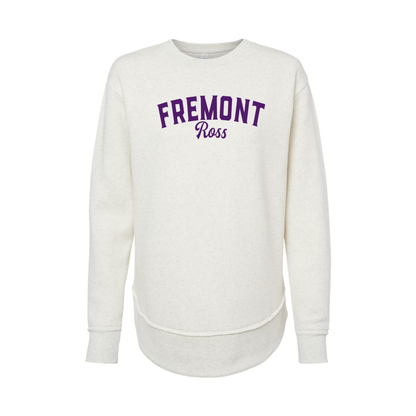 Fremont Ross (FRAS-30) Design on Women's Weekend Fleece Crewneck Sweatshirt (LAT3525)