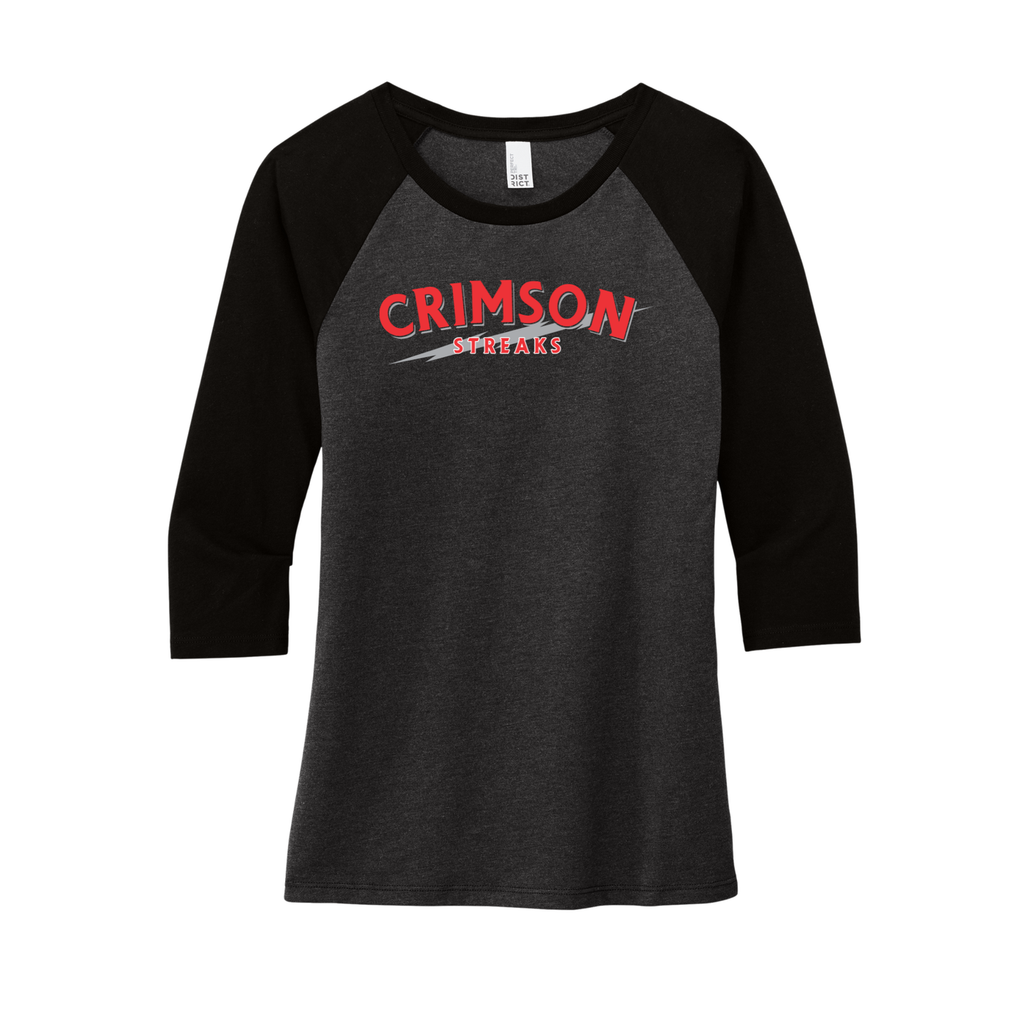 SJCC/BHCS (SJAS-14) Design on District Women’s Perfect Tri 3/4-Sleeve Raglan (DM136L)