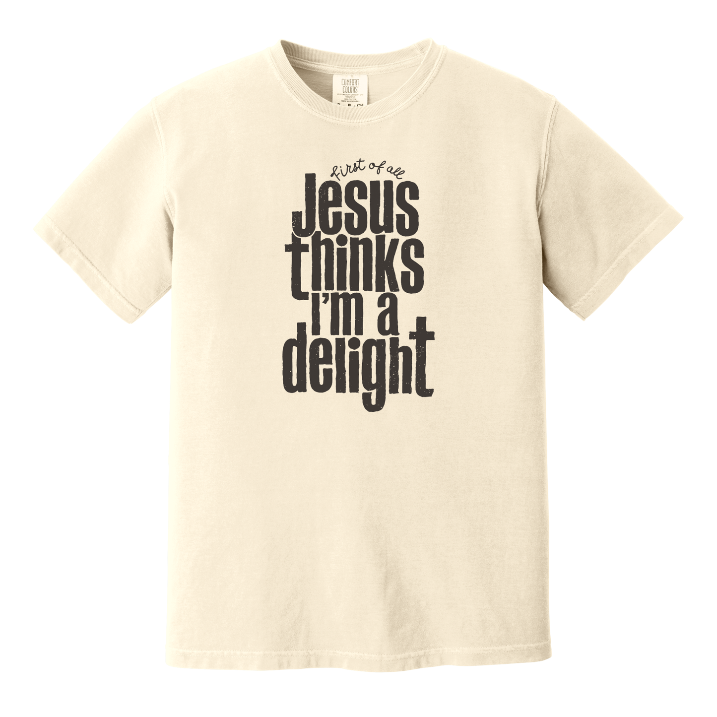 First of all Jesus Thinks I'm a Delight Shirt, Faith Shirt, Jesus Shirt, Christian Shirt, Funny Shirt