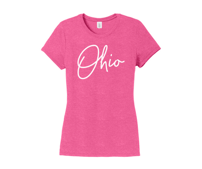 Ohio Shirt, Ohio Script Shirt, Women's Shirt (DM130L)