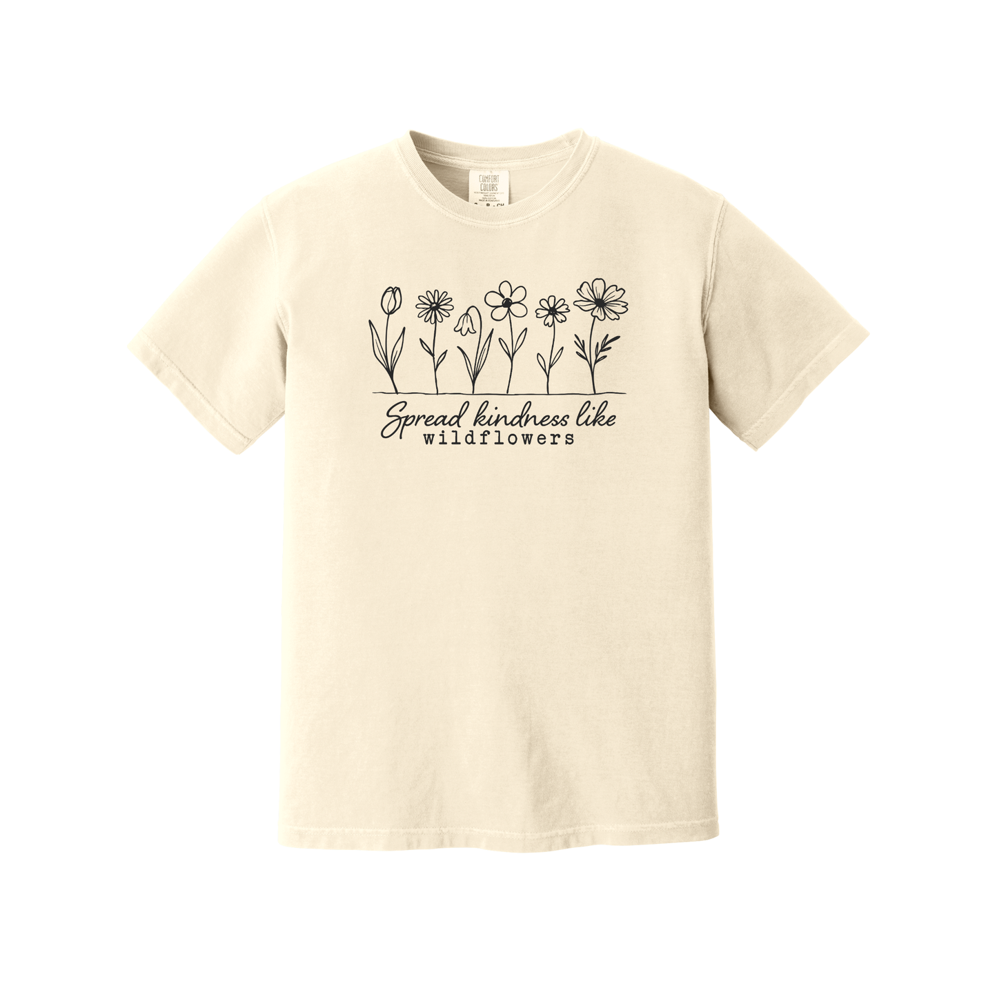 Spread Kindness Like Wildflowers Shirt, Floral Shirt, Women's Shirt, Spring Shirt (1717)