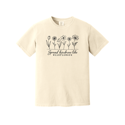 Spread Kindness Like Wildflowers Shirt, Floral Shirt, Women's Shirt, Spring Shirt (1717)