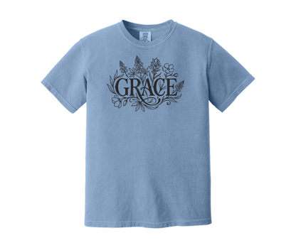 Grace Shirt, Christian Shirt, Floral Shirt (1717)