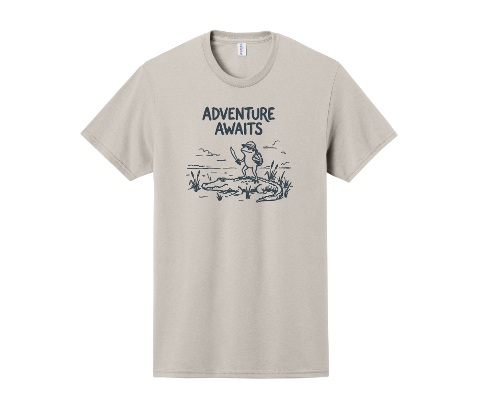 Adventure Awaits Shirt, Funny Shirt, Frog Shirt