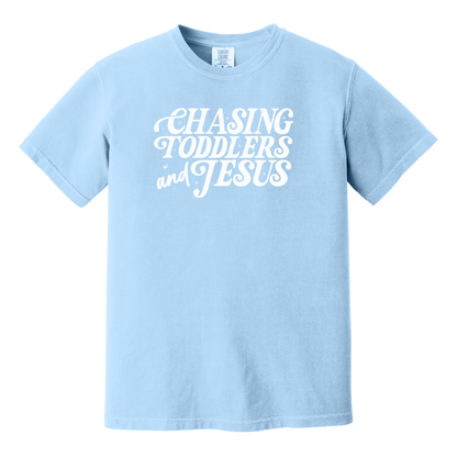 Chasing Toddlers & Jesus Shirt, Mom Shirt, Faith Shirt, Jesus Shirt