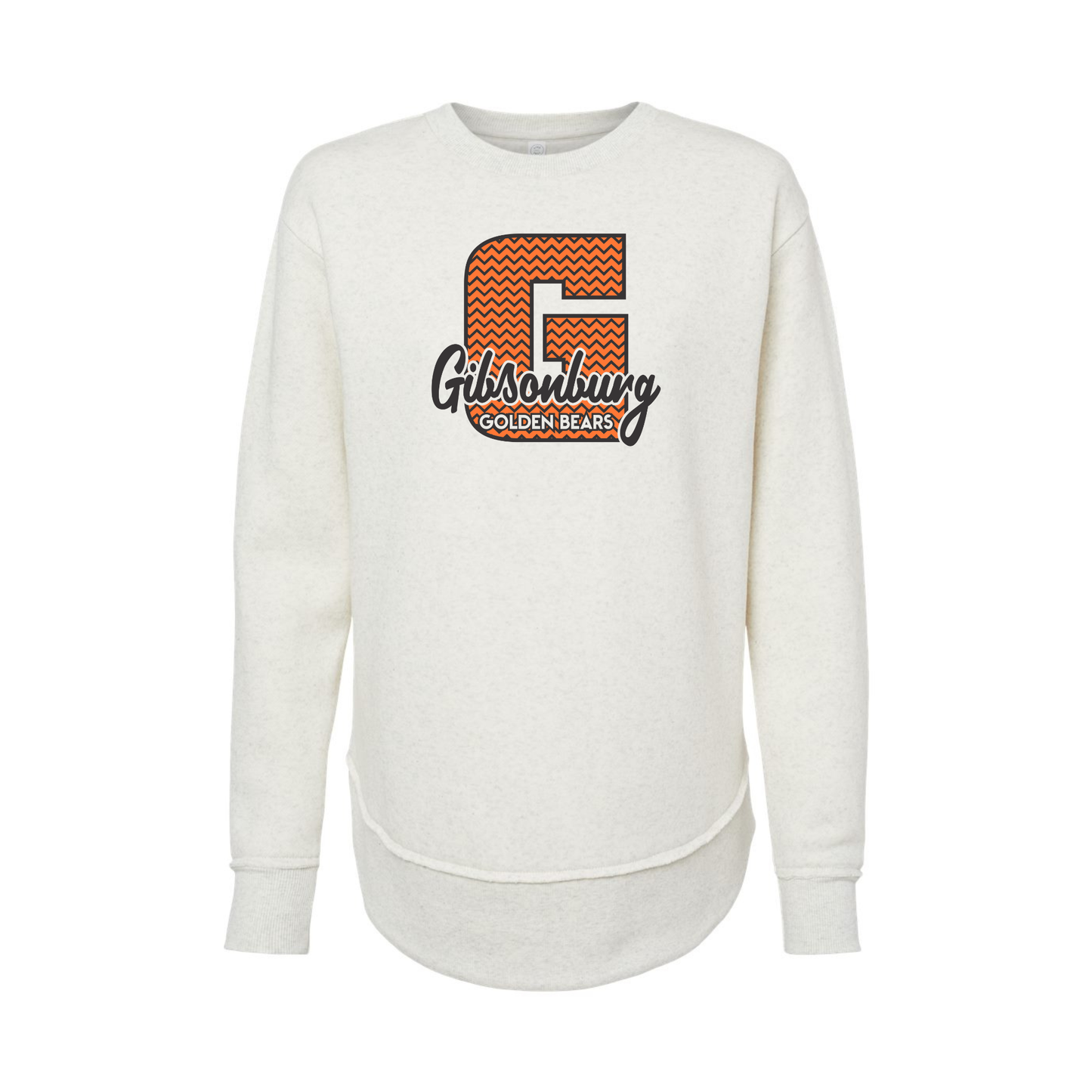 Gibsonburg (GBAS-06) Design on Women's Weekend Fleece Crewneck Sweatshirt (LAT3525)