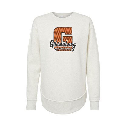 Gibsonburg (GBAS-06) Design on Women's Weekend Fleece Crewneck Sweatshirt (LAT3525)