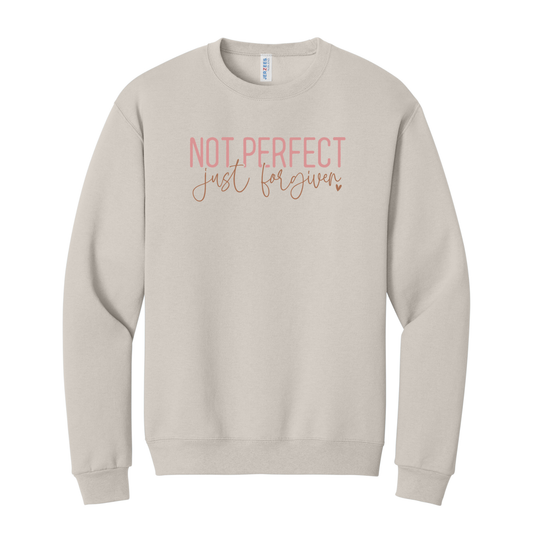 Not Perfect Just Forgiven Sweatshirt, Christian Sweatshirt, Faith Sweatshirt, Jesus Sweatshirt