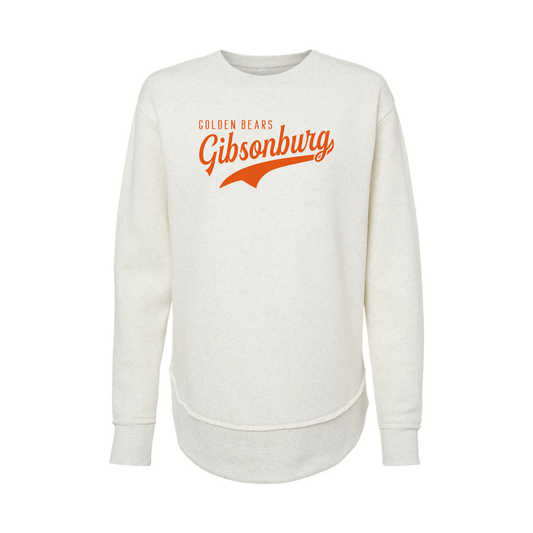 Gibsonburg (GBAS-37) Design on Women's Weekend Fleece Crewneck Sweatshirt (LAT3525)