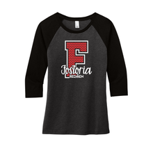 Fostoria (FOS-02) Design on District Women’s Perfect Tri 3/4-Sleeve Raglan (DM136L)
