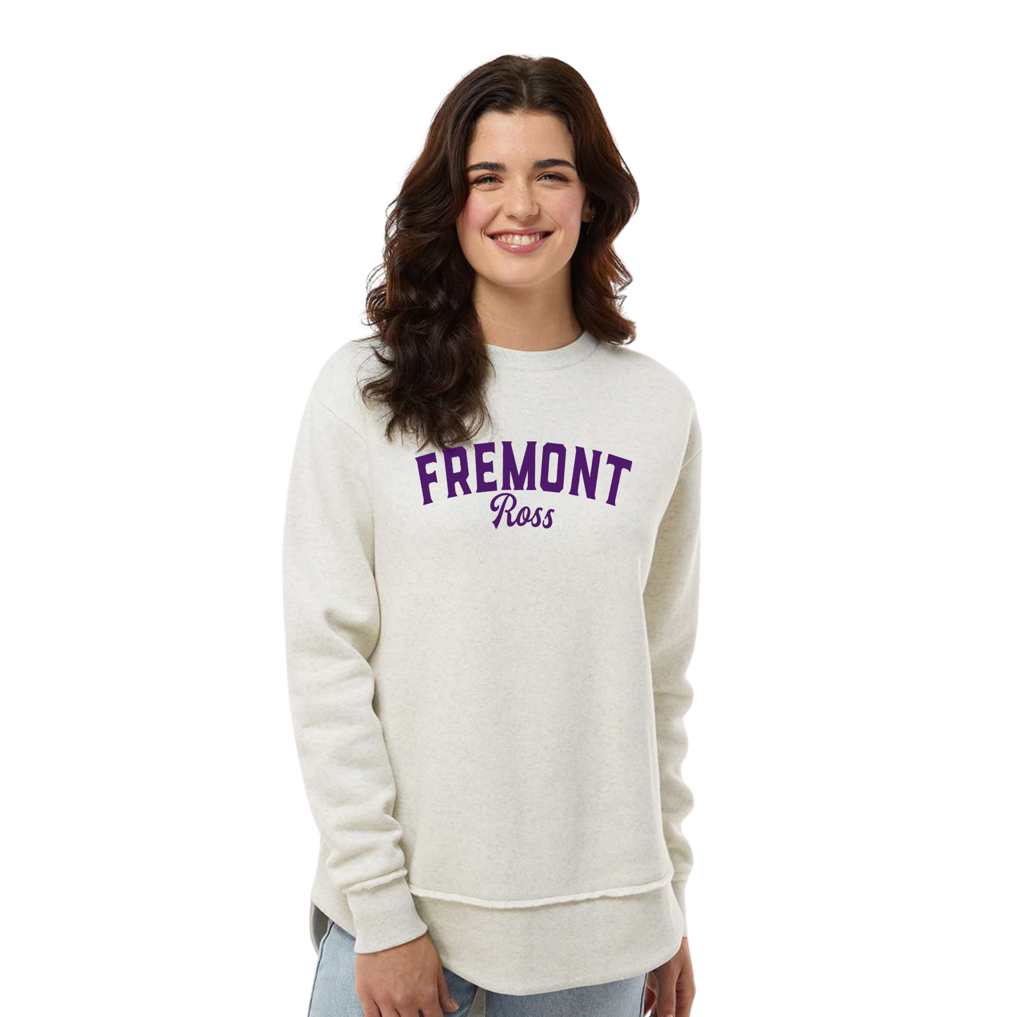 Fremont Ross (FRAS-30) Design on Women's Weekend Fleece Crewneck Sweatshirt (LAT3525)