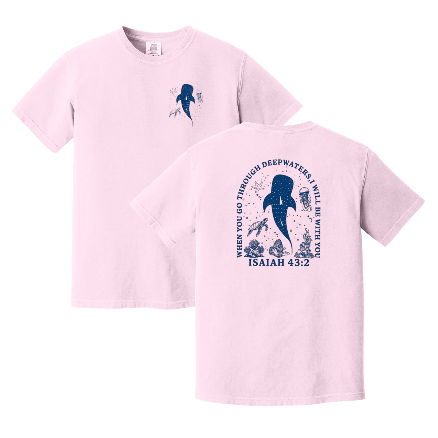 When You Go Through Deep Waters, I Will Be With You Shirt, Christian Shirt, Faith Shirt