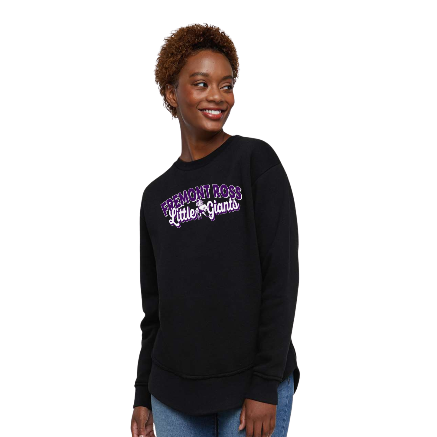 Fremont Ross (FRAS-27) Design on Women's Weekend Fleece Crewneck Sweatshirt (LAT3525)