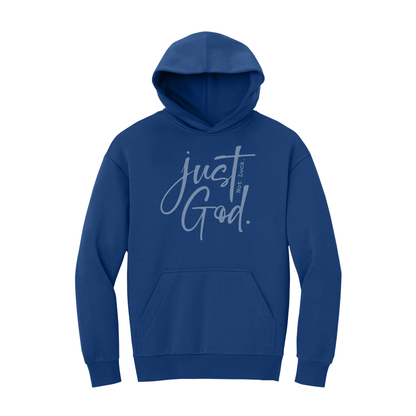 Just God. Not Luck. Sweatshirt, Christian Sweatshirt, Christian Hoodie, Christian Hooded Sweatshirt, Christian Crewneck Sweatshirt, Faith Sweatshirt