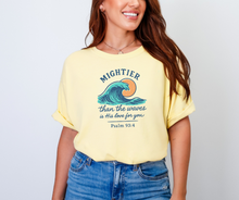 Mightier Than The Waves is His Love For You Shirt, Christian Shirt, Summer Shirt, Women's Shirt (1717)