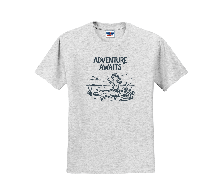 Adventure Awaits Shirt, Funny Shirt, Frog Shirt