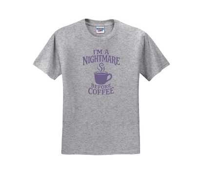 I'm a Nightmare Before Coffee Shirt, Coffee Shirt, Halloween Shirt (29M)