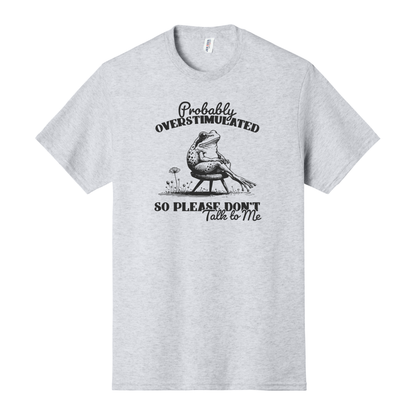 Probably Overstimulated So Please Don't Talk to Me Shirt, Funny Shirt, Antisocial Shirt