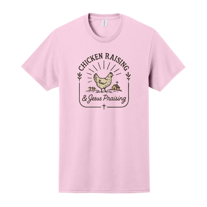 Chicken Raising & Jesus Praising Shirt, Christian Shirt, Christian Sweatshirt, Chicken Sweatshirt, Farm Shirt