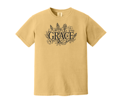 Grace Shirt, Christian Shirt, Floral Shirt (1717)