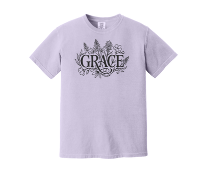 Grace Shirt, Christian Shirt, Floral Shirt (1717)