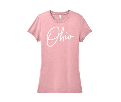 Ohio Shirt, Ohio Script Shirt, Women's Shirt (DM130L)