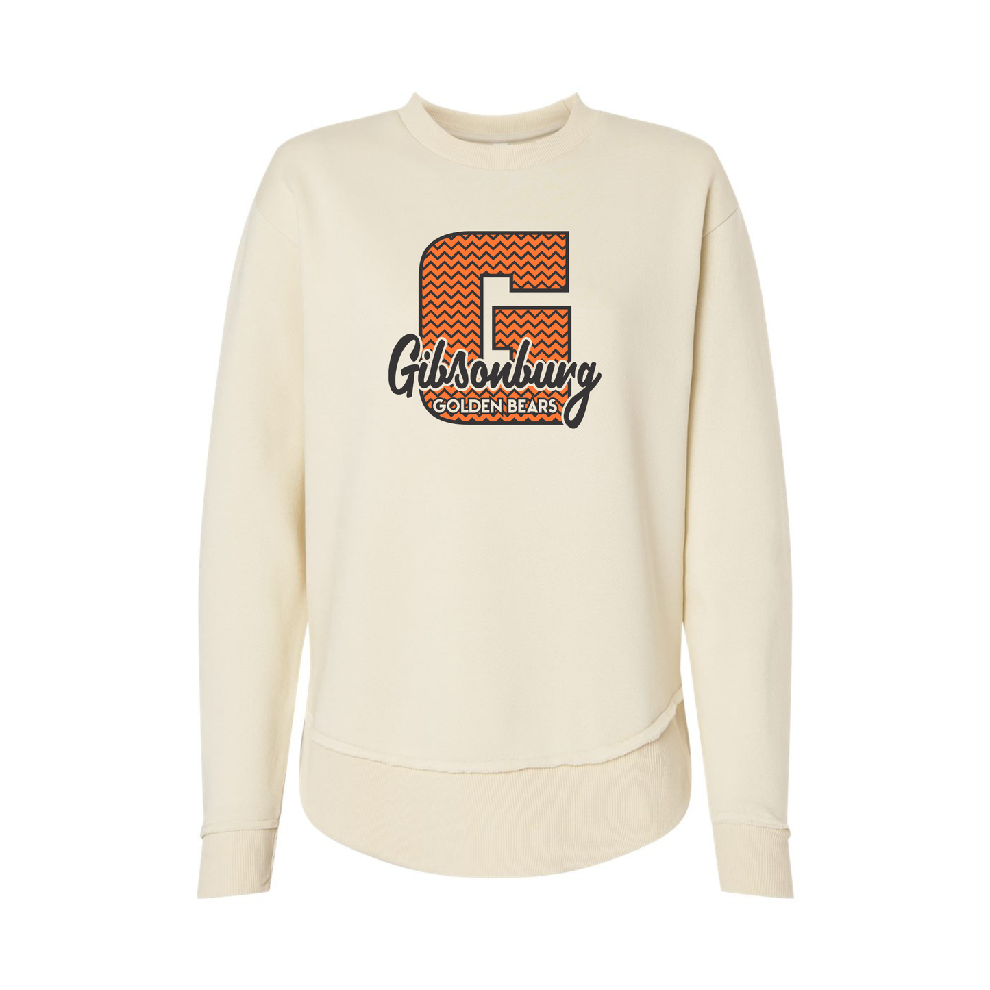 Gibsonburg (GBAS-06) Design on Women's Weekend Fleece Crewneck Sweatshirt (LAT3525)
