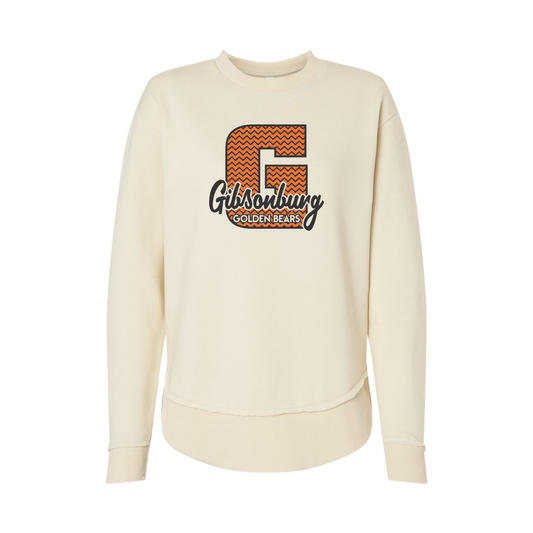 Gibsonburg (GBAS-06) Design on Women's Weekend Fleece Crewneck Sweatshirt (LAT3525)
