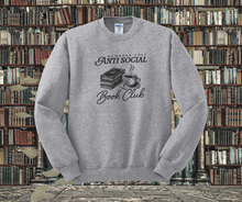 Members only Antisocial Book Club Crewneck Sweatshirt, Book Crewneck Sweatshirt, Book Lover Crewneck Sweatshirt