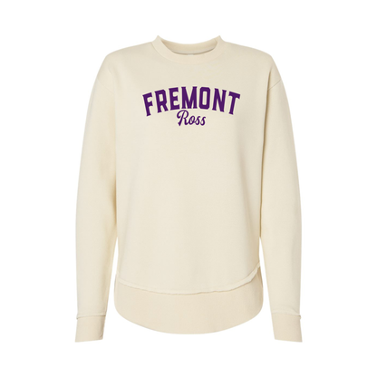 Fremont Ross (FRAS-30) Design on Women's Weekend Fleece Crewneck Sweatshirt (LAT3525)