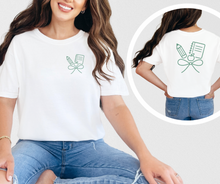 School Bow Shirt, Back to School Shirt, Teacher Shirt, Women's Shirt (1717)