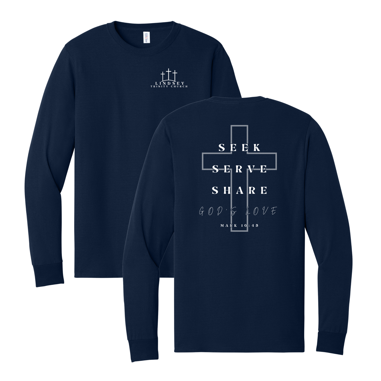 Lindsey Trinity Church Basic Long Sleeve T-Shirt