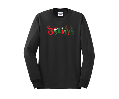 Believe Shirt, Believe Sweatshirt, Christmas Shirt, Christmas Sweatshirt