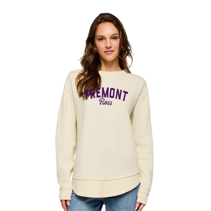 Fremont Ross (FRAS-30) Design on Women's Weekend Fleece Crewneck Sweatshirt (LAT3525)