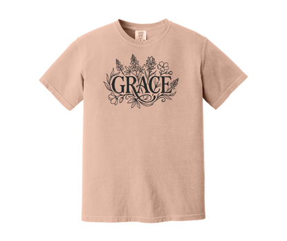 Grace Shirt, Christian Shirt, Floral Shirt (1717)