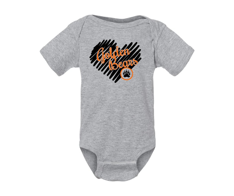 Gibsonburg Golden Bears (GBAS-07) Baby Onesie