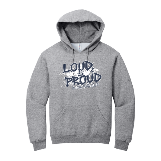 Lakota Volleyball Loud & Proud Basic Hooded Sweatshirt