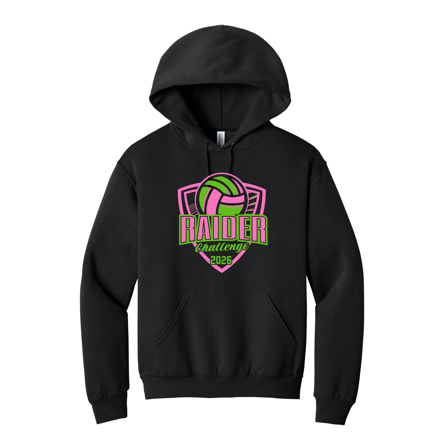 Lakota Volleyball Raider Challenge Basic Hooded Sweatshirt