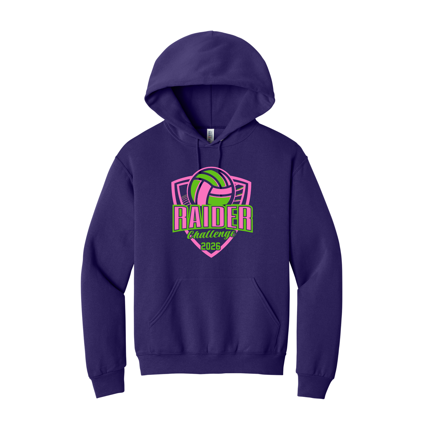 Lakota Volleyball Raider Challenge Basic Hooded Sweatshirt