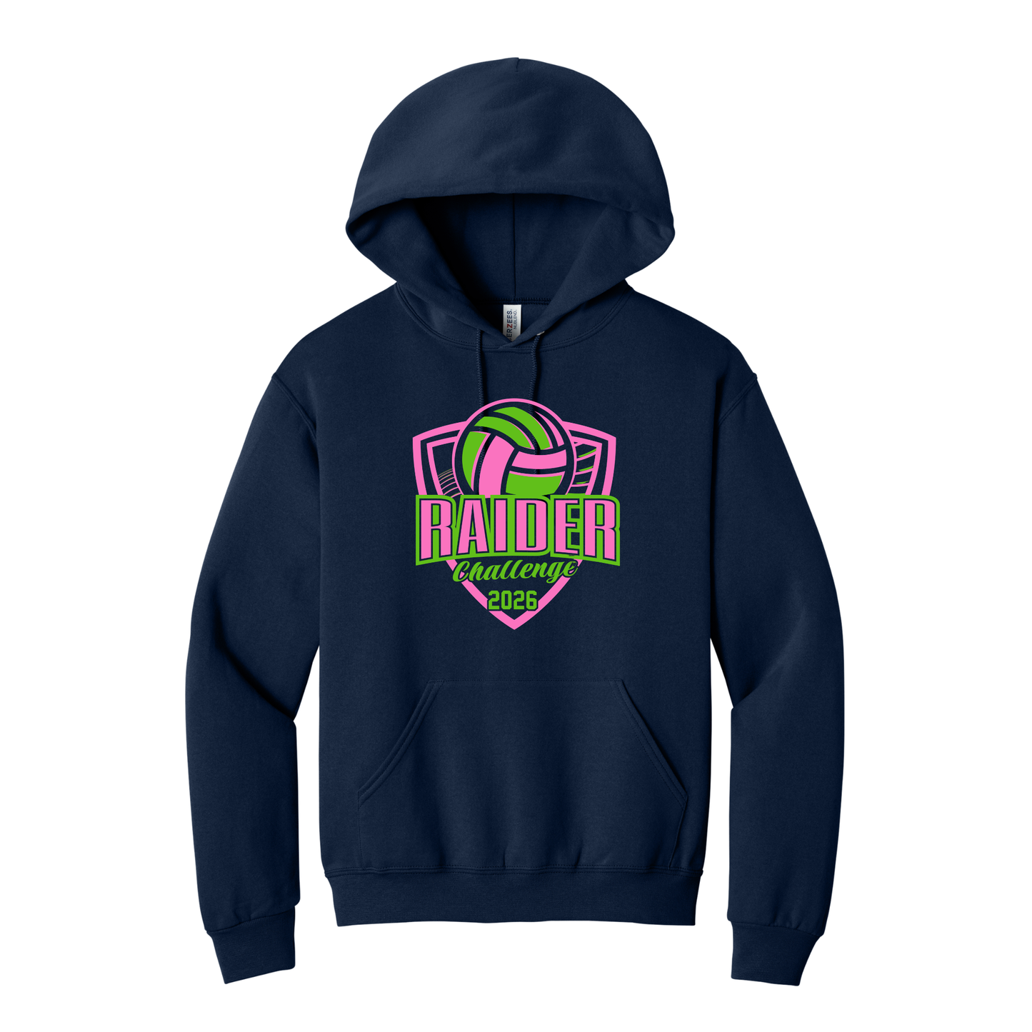 Lakota Volleyball Raider Challenge Basic Hooded Sweatshirt