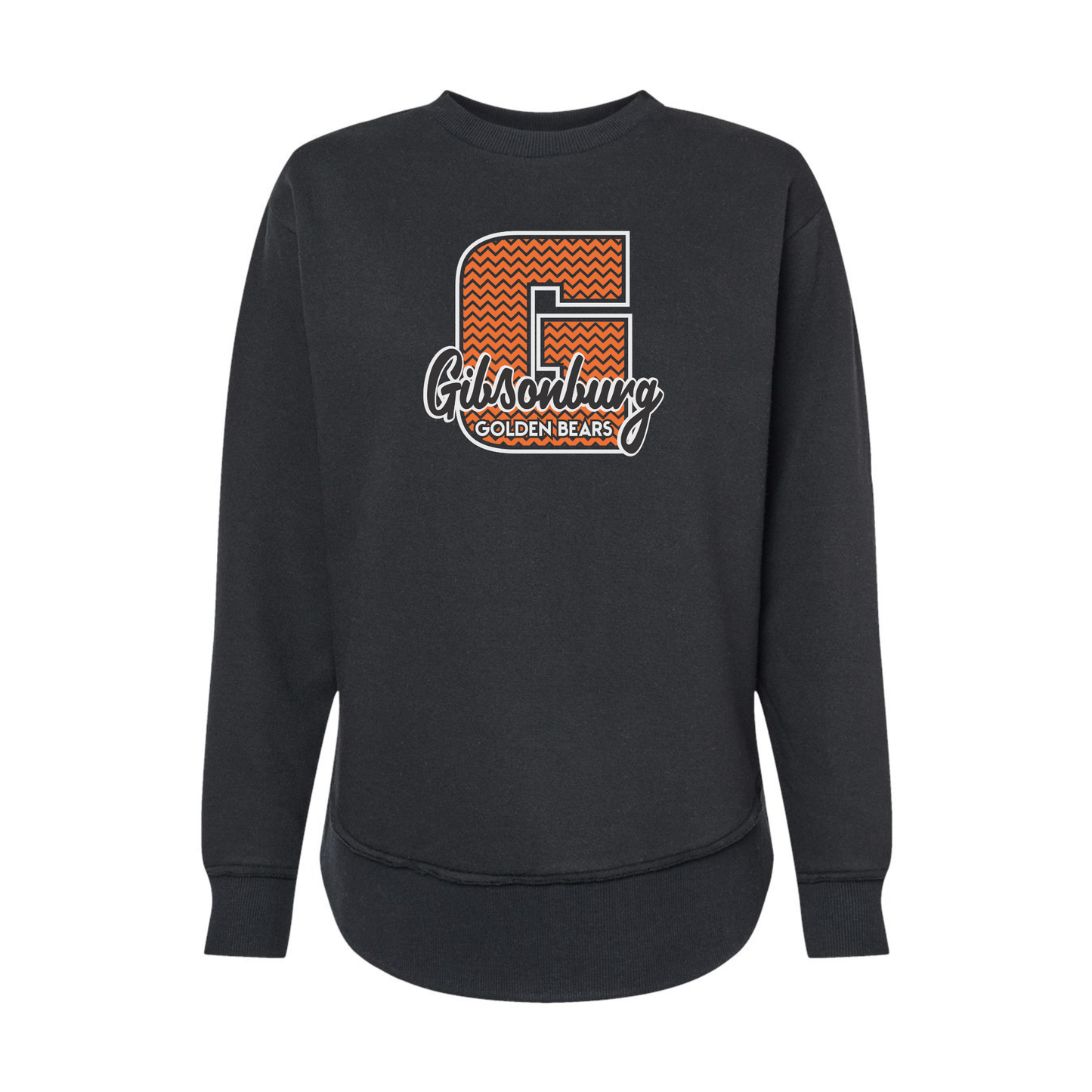 Gibsonburg (GBAS-06) Design on Women's Weekend Fleece Crewneck Sweatshirt (LAT3525)