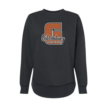 Gibsonburg (GBAS-06) Design on Women's Weekend Fleece Crewneck Sweatshirt (LAT3525)
