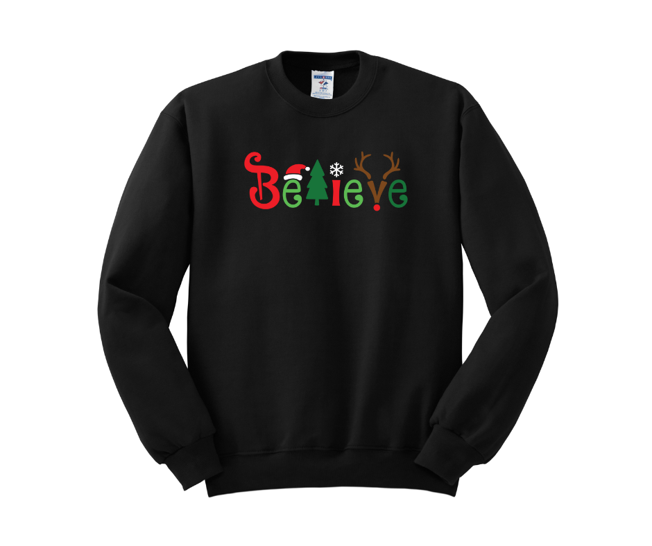 Believe Shirt, Believe Sweatshirt, Christmas Shirt, Christmas Sweatshirt