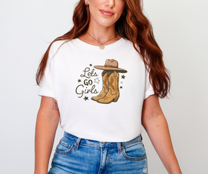 Lets Go Girls Shirt, Cowgirl Shirt, Western Shirt, Cowboy Shirt (1717)
