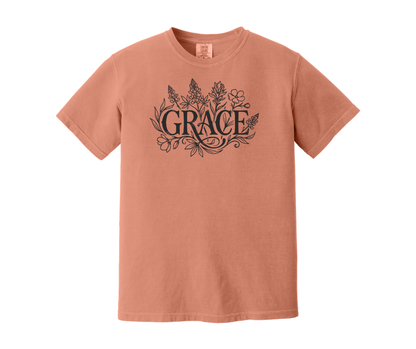 Grace Shirt, Christian Shirt, Floral Shirt (1717)