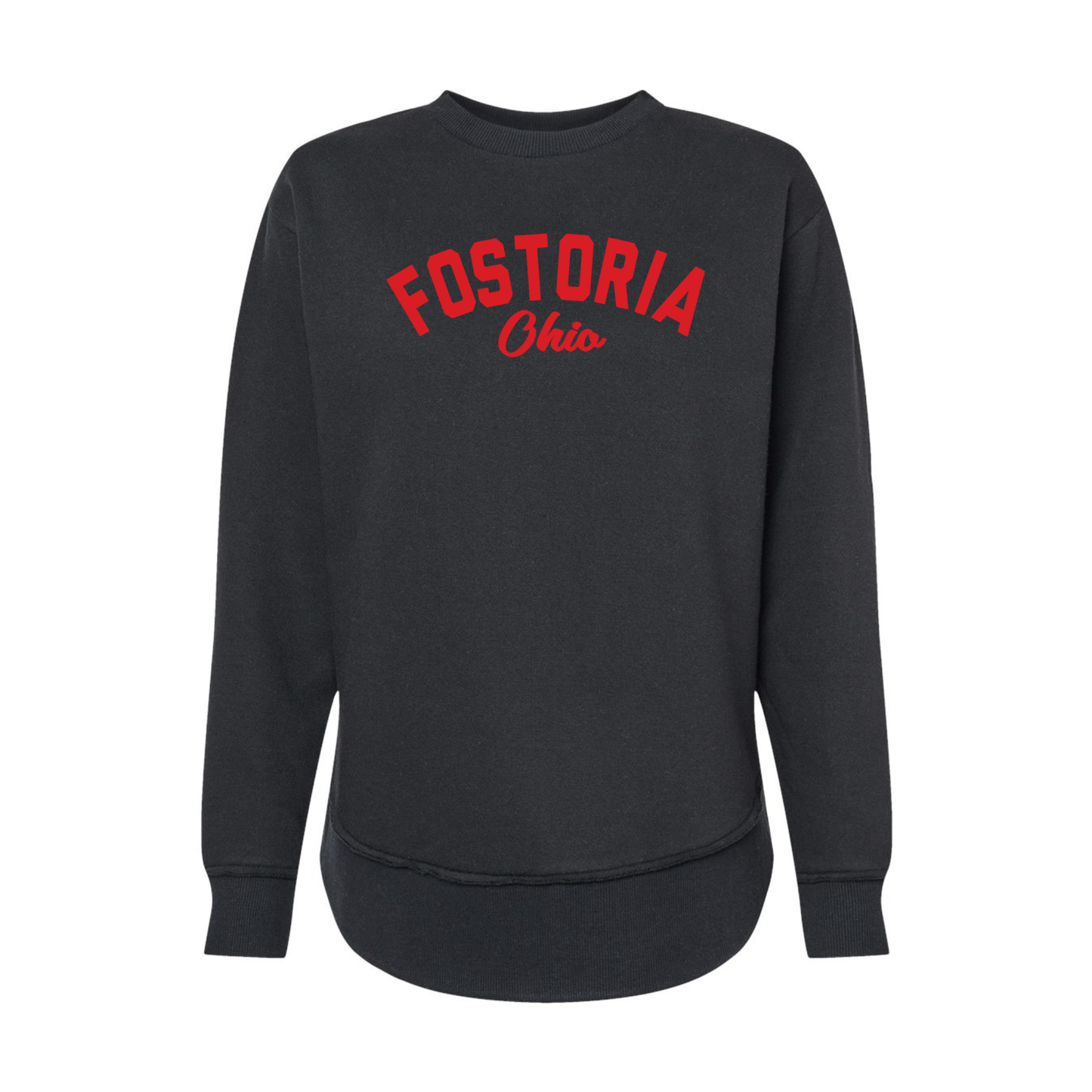 Fostoria (FOS-04) Design on Women's Weekend Fleece Crewneck Sweatshirt (LAT3525)